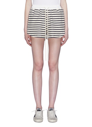 Main View - Click To Enlarge - BASSIKE - Stripe drawstring shorts