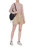 Figure View - Click To Enlarge - BASSIKE - Drawstring paperbag suiting shorts