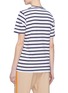 Back View - Click To Enlarge - BASSIKE - Twist seam stripe organic cotton T-shirt