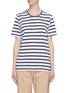 Main View - Click To Enlarge - BASSIKE - Twist seam stripe organic cotton T-shirt