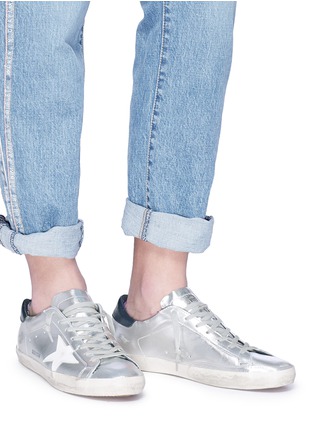 Figure View - Click To Enlarge - GOLDEN GOOSE - 'Superstar' laminated leather sneakers