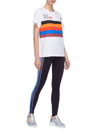 Figure View - Click To Enlarge - P.E NATION - 'All Fired Up' stripe T-shirt