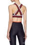 Back View - Click To Enlarge - P.E NATION - 'Speedway' stripe cross back sports bra