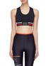 Main View - Click To Enlarge - P.E NATION - 'Speedway' stripe cross back sports bra