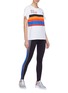Figure View - Click To Enlarge - P.E NATION - 'Sport Parade' stripe outseam leggings