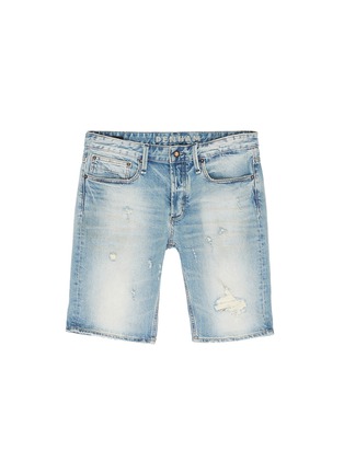 Main View - Click To Enlarge - DENHAM - 'Razor' ripped slim fit denim shorts