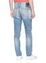 Back View - Click To Enlarge - DENHAM - 'Razor' ripped slim fit denim jeans
