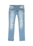Main View - Click To Enlarge - DENHAM - 'Razor' ripped slim fit denim jeans