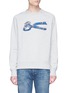 Main View - Click To Enlarge - DENHAM - 'Wave Sweat' logo embroidered sweatshirt