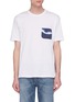 Main View - Click To Enlarge - DENHAM - 'Amnesia' tie-dye pocket T-shirt