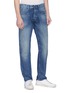 Front View - Click To Enlarge - DENHAM - 'Forge' washed selvedge jeans