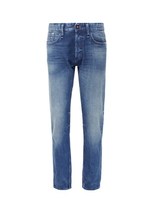 Main View - Click To Enlarge - DENHAM - 'Forge' washed selvedge jeans