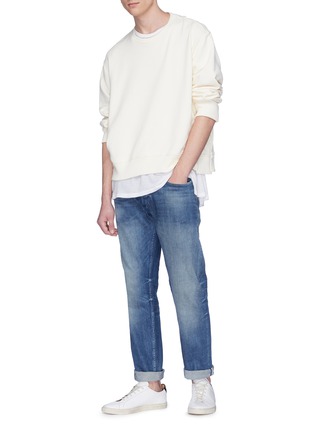 Figure View - Click To Enlarge - DENHAM - 'Forge' washed selvedge jeans