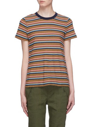 Main View - Click To Enlarge - JAMES PERSE - 'Vintage Boy' stripe cotton-linen knit T-shirt