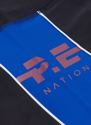  - P.E NATION - 'Without Limits' colourblock outseam leggings