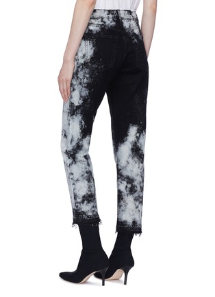 Back View - Click To Enlarge - 3X1 - 'W3 Higher Ground Crop' paint splatter jeans