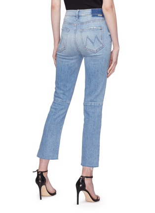 Back View - Click To Enlarge - MOTHER - 'The Rascal' zip front stepped cuff cropped jeans