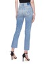Back View - Click To Enlarge - MOTHER - 'The Rascal' zip front stepped cuff cropped jeans