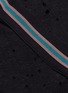  - 72993 - 'Futurist' stripe outseam distressed cropped top