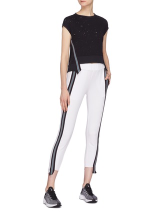 Figure View - Click To Enlarge - 72993 - 'Blake' extended stripe outseam track pants