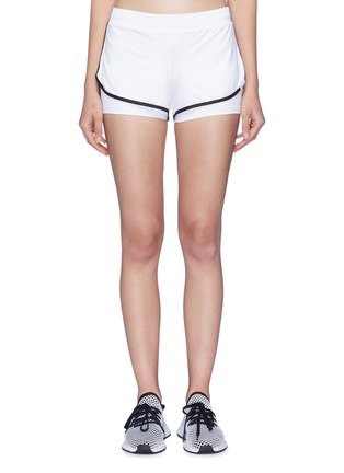 Main View - Click To Enlarge - 72993 - 'Scout' contrast border double layer running shorts