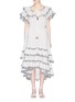 Main View - Click To Enlarge - ZIMMERMANN - 'Jaya' tiered ruffle dot embroidered dress