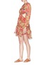 Figure View - Click To Enlarge - ZIMMERMANN - 'Melody' open back ruffle floral print silk dress