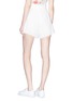Back View - Click To Enlarge - ZIMMERMANN - 'Melody' loop trim dot embroidered shorts