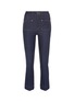 Main View - Click To Enlarge - KHAITE - 'Raquel' contrast topstitching cropped jeans