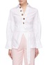 Main View - Click To Enlarge - C/MEO COLLECTIVE - 'Definitive' puff sleeve sash tie wrap shirt