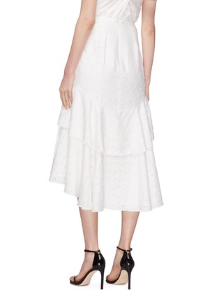 Back View - Click To Enlarge - C/MEO COLLECTIVE - 'Magnetise' tiered ruffle circular fil coupé skirt