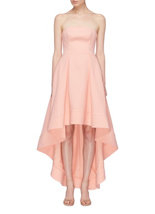Main View - Click To Enlarge - C/MEO COLLECTIVE - 'Entice' ruffle high-low strapless gown