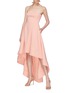 Figure View - Click To Enlarge - C/MEO COLLECTIVE - 'Entice' ruffle high-low strapless gown