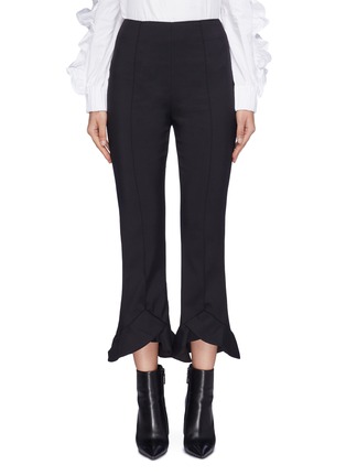 Main View - Click To Enlarge - C/MEO COLLECTIVE - 'Forgive' ruffle cuff cropped pants