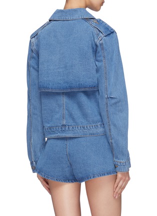 Back View - Click To Enlarge - C/MEO COLLECTIVE - 'Instruction' double breasted denim jacket