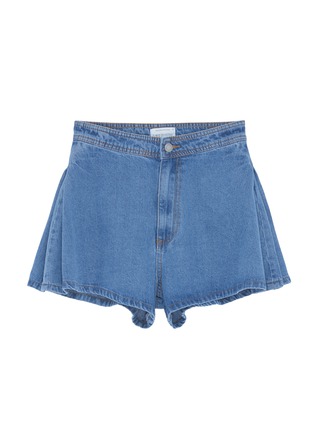 Main View - Click To Enlarge - C/MEO COLLECTIVE - 'Instruction' flared denim shorts