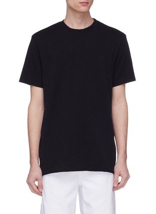 Main View - Click To Enlarge - BASSIKE - '240 Vintage' contrast topstitching twist seam T-shirt