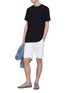 Figure View - Click To Enlarge - BASSIKE - '240 Vintage' contrast topstitching twist seam T-shirt