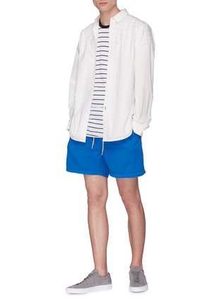 Figure View - Click To Enlarge - BASSIKE - Twill beach shorts