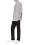 Figure View - Click To Enlarge - BASSIKE - Frayed cuff chinos