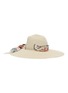 Main View - Click To Enlarge - MAISON MICHEL - 'Virginia' bandana scarf hemp straw hat