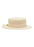 Main View - Click To Enlarge - MAISON MICHEL - 'Kiki' brisa straw openwork canotier hat