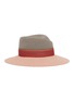 Main View - Click To Enlarge - MAISON MICHEL - 'Virginie' colourblock rabbit furfelt fedora hat