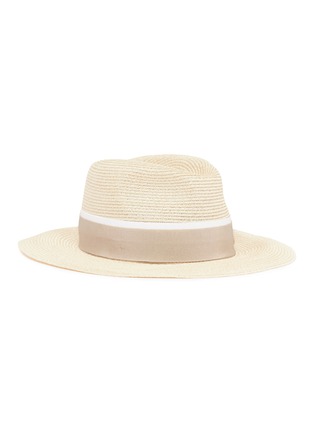 Main View - Click To Enlarge - MAISON MICHEL - 'Henrietta' hemp straw fedora hat
