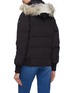 Back View - Click To Enlarge - CANADA GOOSE - 'Savona' detachable coyote fur hood down puffer bomber jacket