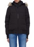 Main View - Click To Enlarge - CANADA GOOSE - 'Savona' detachable coyote fur hood down puffer bomber jacket