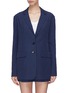Main View - Click To Enlarge - TIBI - Gingham check oversized blazer
