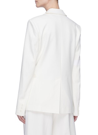 Back View - Click To Enlarge - TIBI - 'Mora' button strap suiting blazer