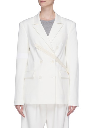 Main View - Click To Enlarge - TIBI - 'Mora' button strap suiting blazer