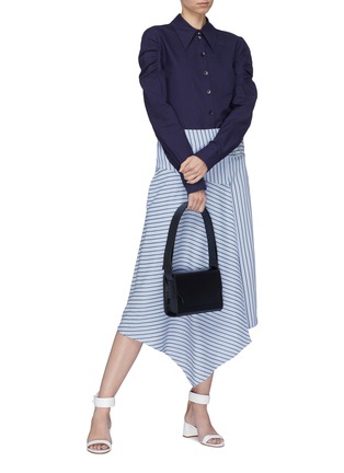 Figure View - Click To Enlarge - TIBI - 'Watts' ruched sleeve shirt